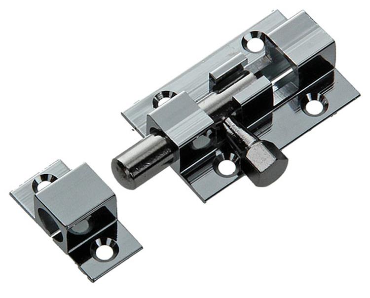 Mack 1013715 - 1 schuifgrendel messing verchroomd a 40 - b 13 mm | 5 stuks