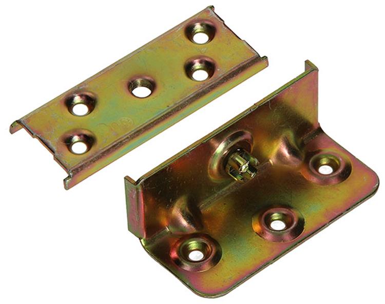Mack 1014458 - volledige set bedverbinders gebichromateerd | 10 stuks