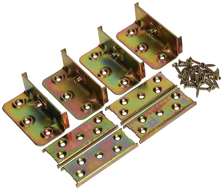Mack 1014458 - volledige set bedverbinders gebichromateerd | 10 stuks