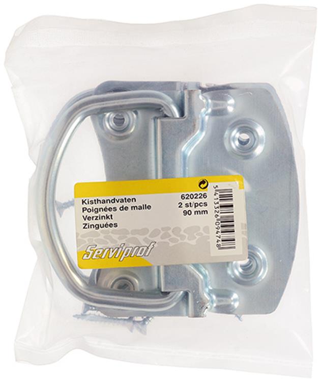 Mack 1014459 - 2 kisthandvaten verzinkt 90 mm | 5 stuks