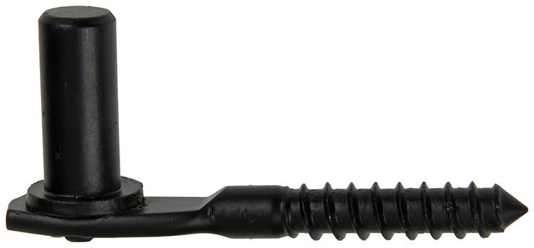 1014504 - schroefhaak voor luik zwart dia 16 mm | 10 stuks