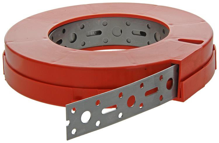 1014768 - geperforeerd bandijzer, inox 25mmx1mmx10m | 2 stuks