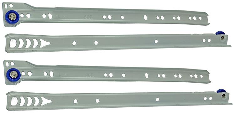 1013688 - paar rolladegeleiders wit 25kg 35cm | 5 stuks
