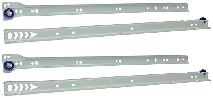 1013690 - paar rolladegeleiders wit 25kg 45cm | 5 stuks