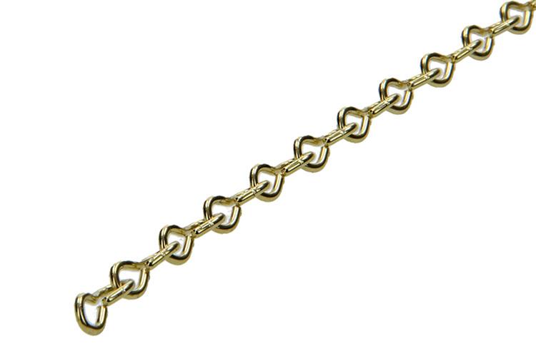 Mack 1013677 - 25m vermessingde ketting si 1,1 6mm | 25 stuks