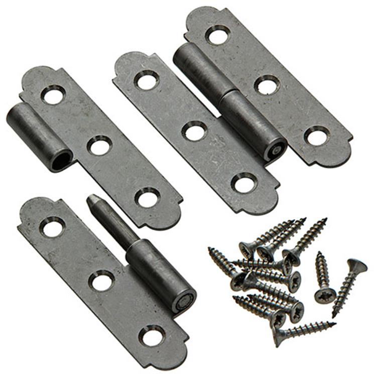 Mack 1013707 - 2 spaanse paumellen links inox h 80 - b 45 mm | 5 stuks