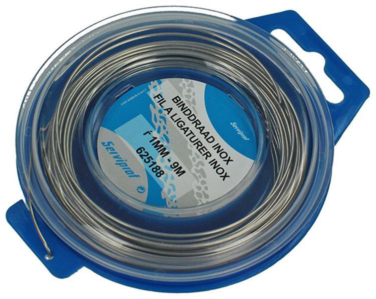 Mack 1015188 - binddraad inox hobby ø1mm - 9m | 6 stuks
