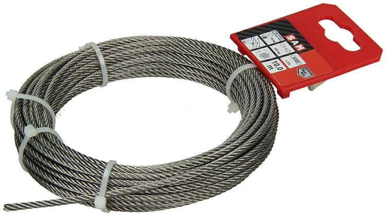 Mack 1015193 - staalkabel 7x7 rvs aisi 316 103mm wll 90 kg din en 12385-4 | 5 stuks