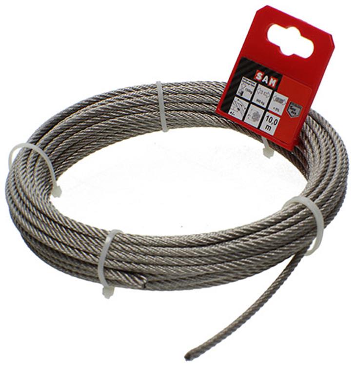 Mack 1015194 - staalkabel 7x7 rvs aisi 316 104mm wll 150 kg din en 12385-4 | 5 stuks