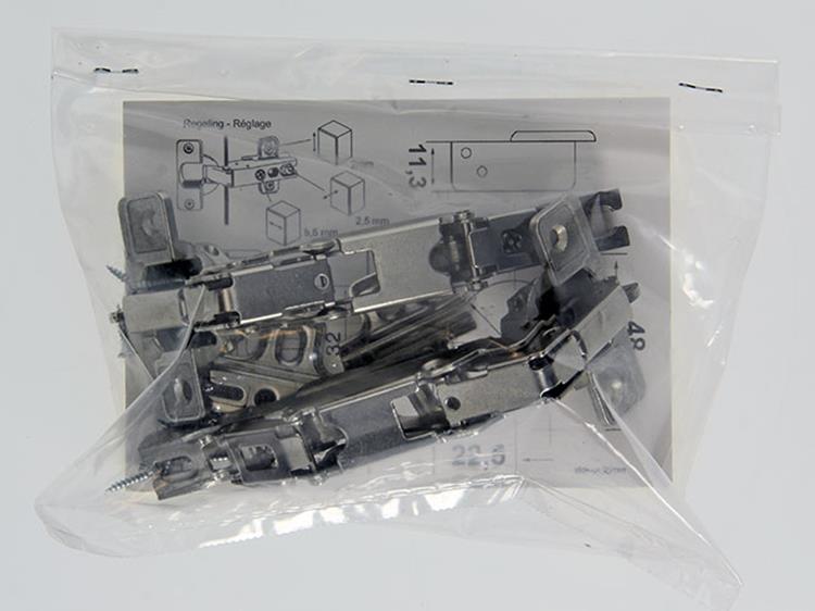 Mack 1015228 - 2 inboorscharnieren slide on 35mm 165° opliggende deur | 10 stuks