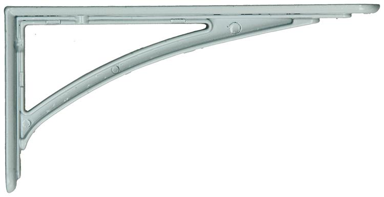 1015316 - versterkte konzool alu wit 175x100 mm | 6 stuks