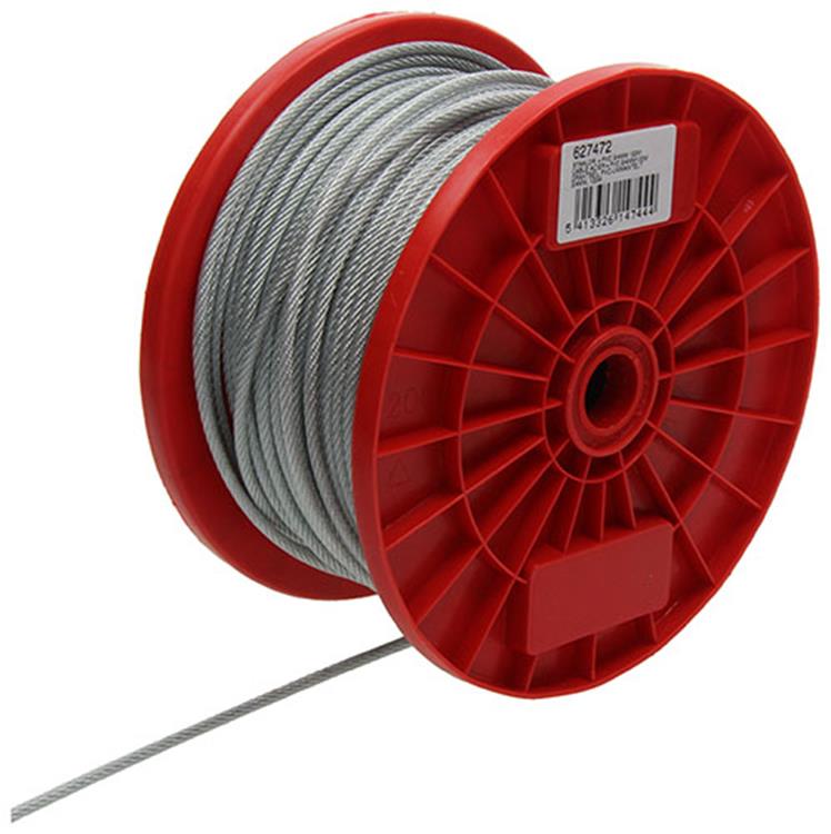 Mack 1015570 - staalkabel pvc mantel 6x7 100m3-4mm wll 100kg din en12385-4 | 100 stuks