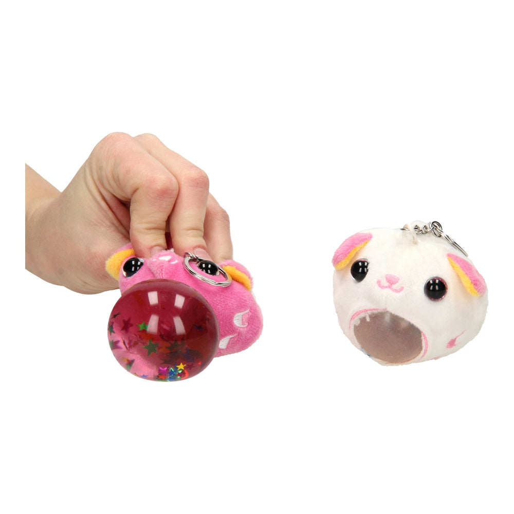Johntoy sleutelhanger knipdier kat