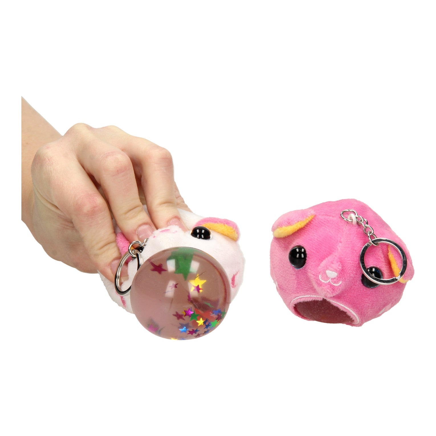 Johntoy sleutelhanger knipdier kat