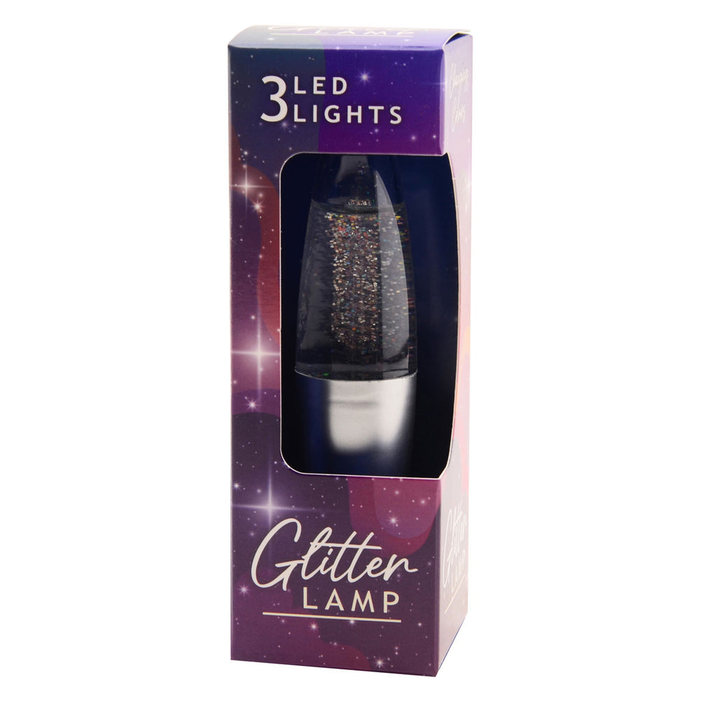 Johntoy lavalamp glitter met licht