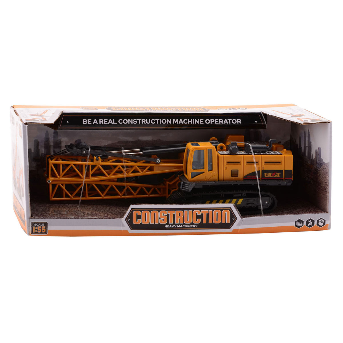 Johntoy Crane Yellow 1:55