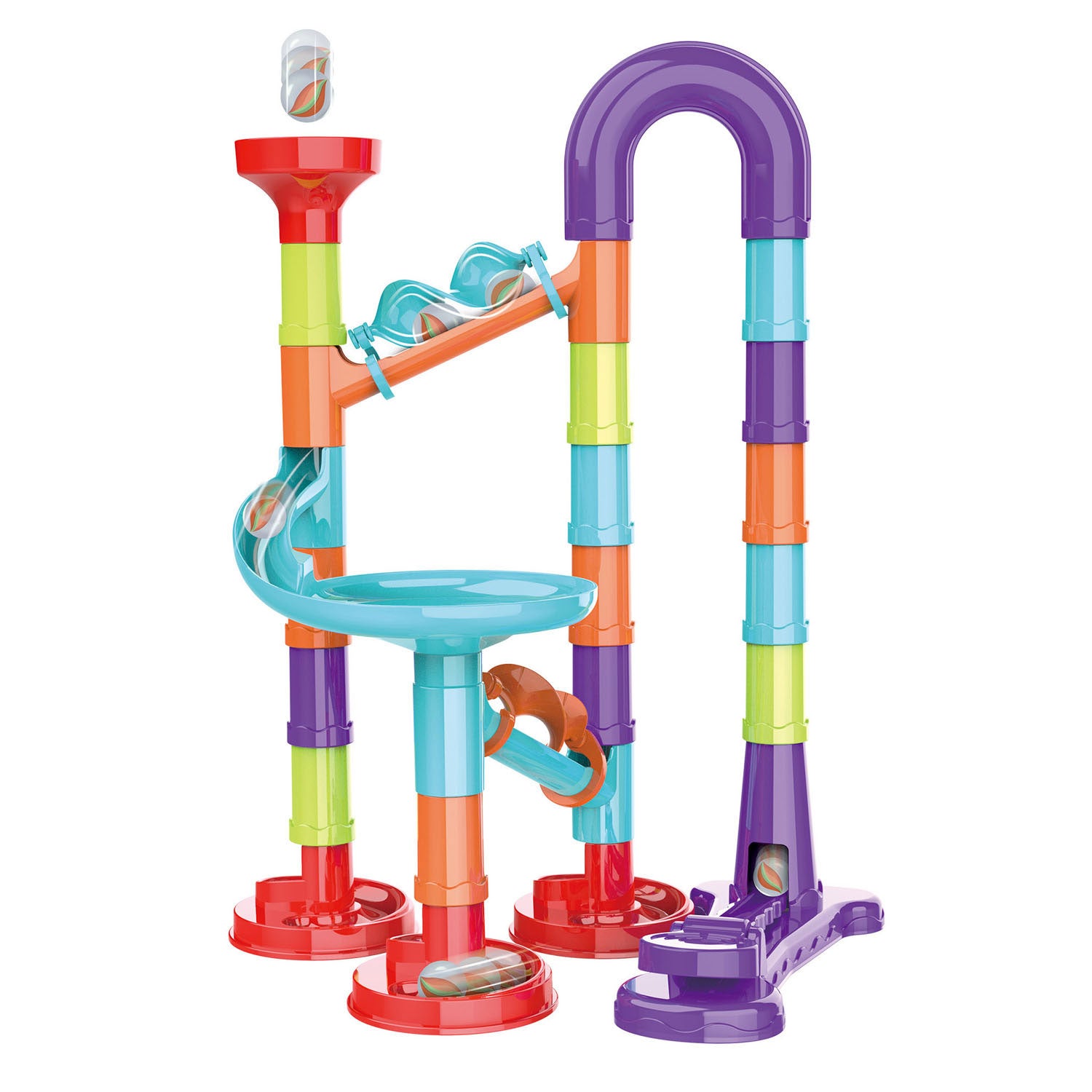 Johntoy knikkerbaan superloopset, 45dlg.