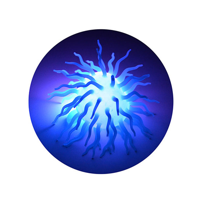 Johntoy spike fluffy ball with light, ø 12cm