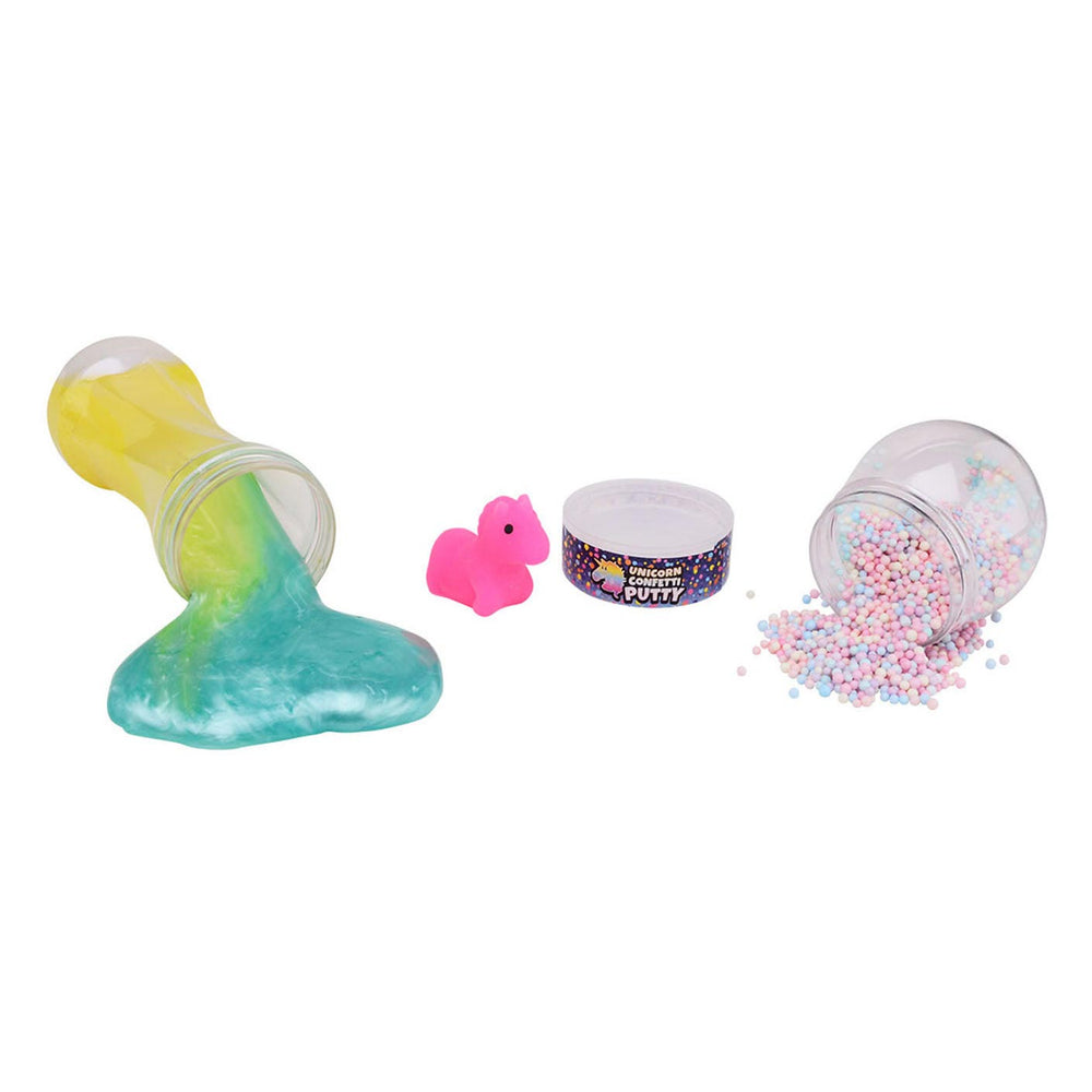 Johntoy putty met unicorn en foam balletjes