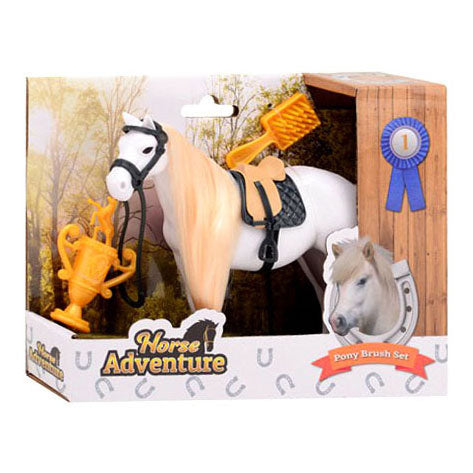 Johntoy paarden speelset haren borstelen 27706