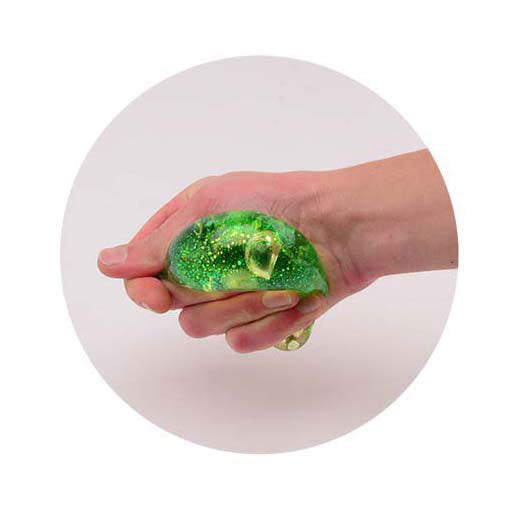 Johntoy slow rise anti-stress kubus met glitter