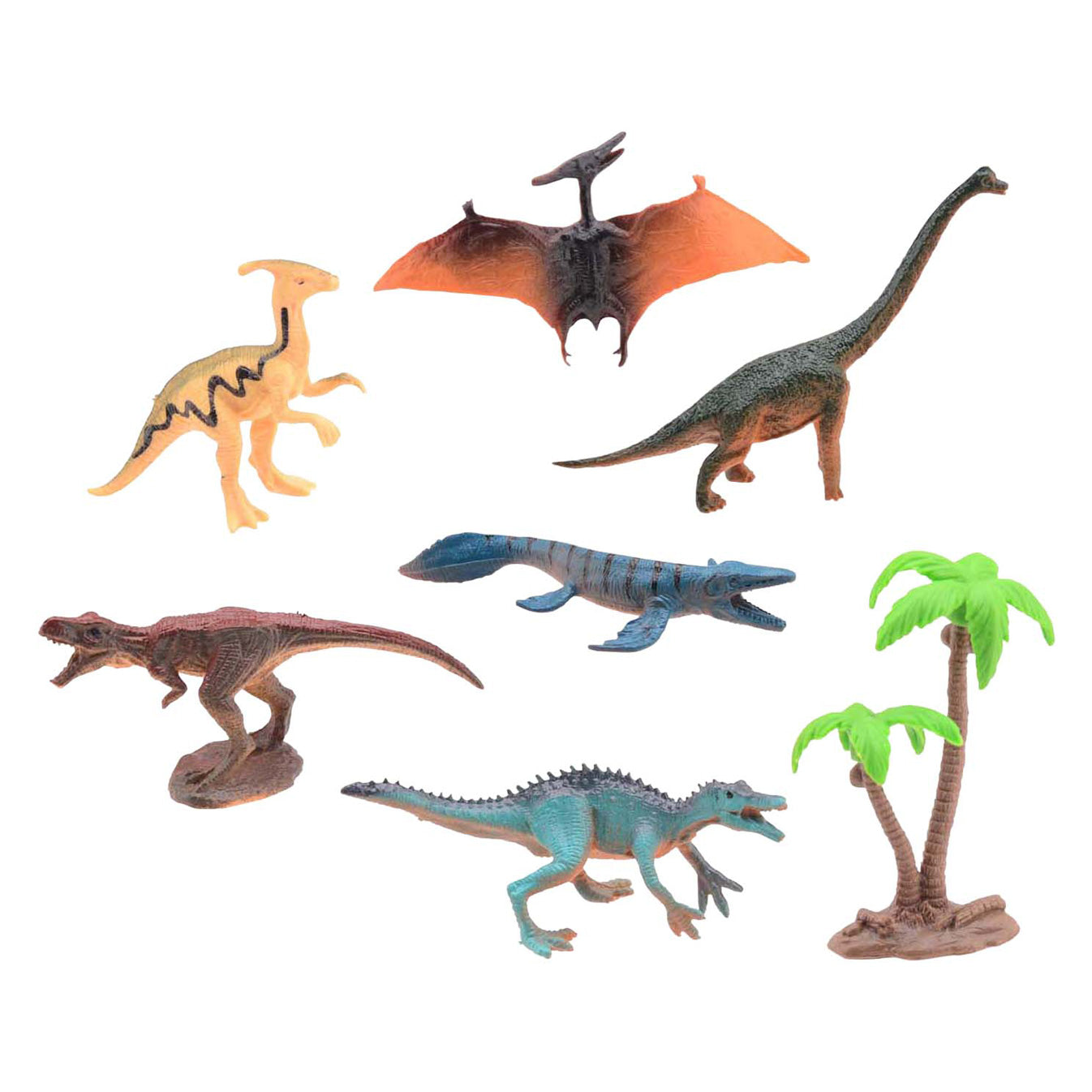 Johntoy animal world - dino speelset, 7dlg.