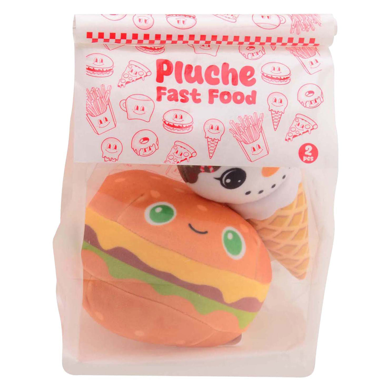 Johntoy pluche fastfood - 2st