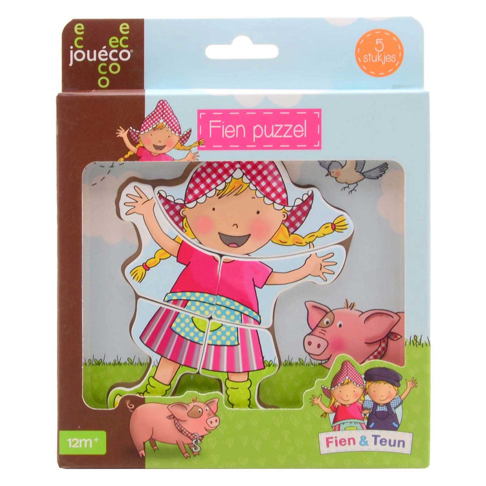 Johntoy jouã©coâ® - fien teun houten puzzel fien 5 stukjes