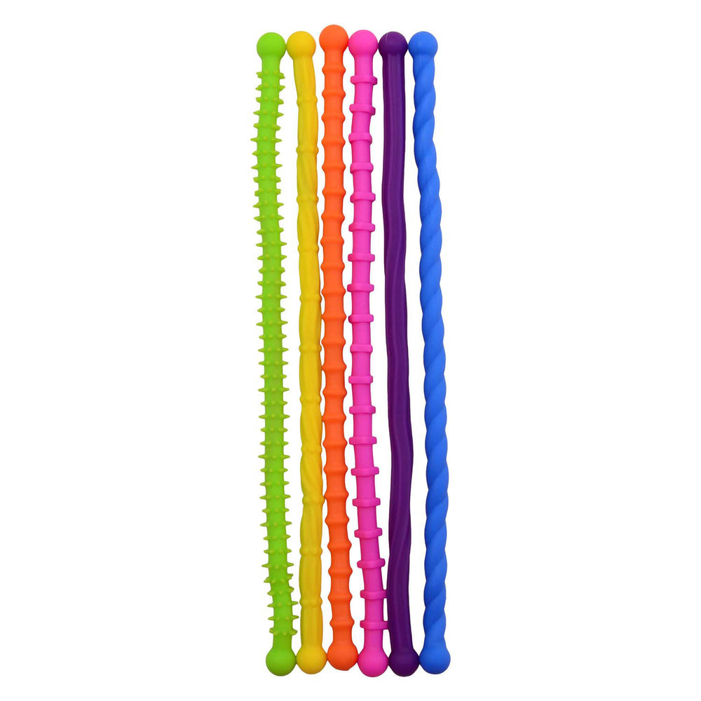 Johntoy fidget twist sticks set - 6 stuks anti stress speelgoed.