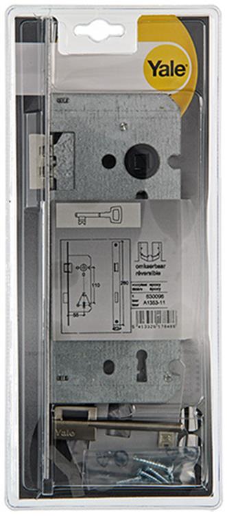 Yale 1019022 - 1 dubbel insteekslot l r a1353 55mm | 1 stuks