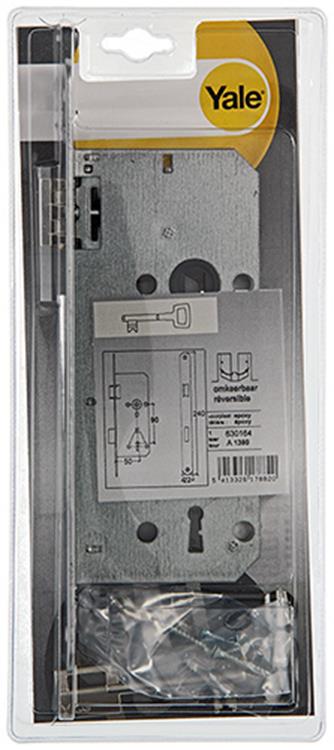 Yale 1019056 - 1 dubb.insteekslot afger.hk. l r a1390 50mm | 3 stuks