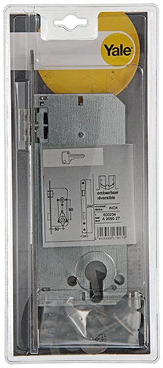 Yale 1019077 - insteekslot inox a2690 27v pz 50mm | 1 stuks
