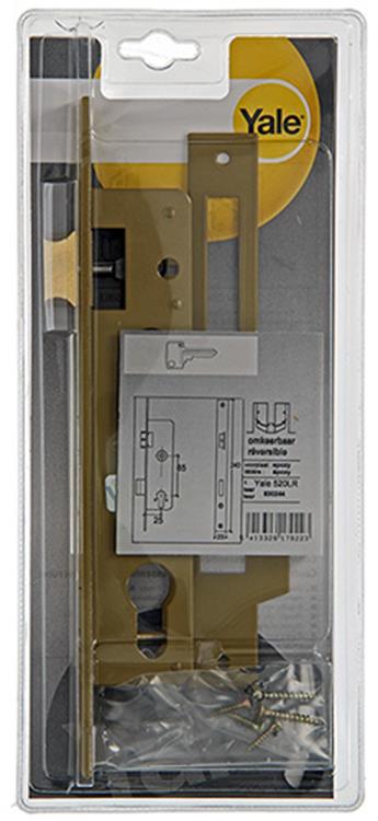 Yale 1019079 - 1 insteekslot z cilinder l r 520 25mm | 1 stuks