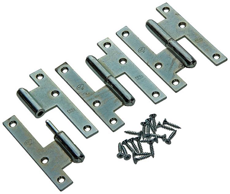 Yale 1019128 - 3 stalen paumellen bichromaat l 110x70mm | 5 stuks