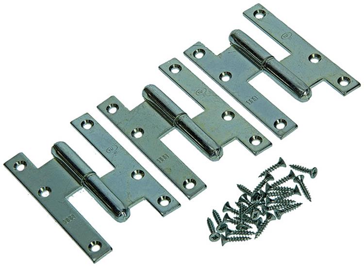 Yale 1019129 - 3 stalen paumellen bichromaat r 110x70mm | 5 stuks
