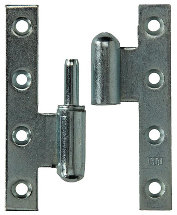 Yale 1019142 - 3 zware paumel.verz.rechte hoek links 110x70mm | 5 stuks