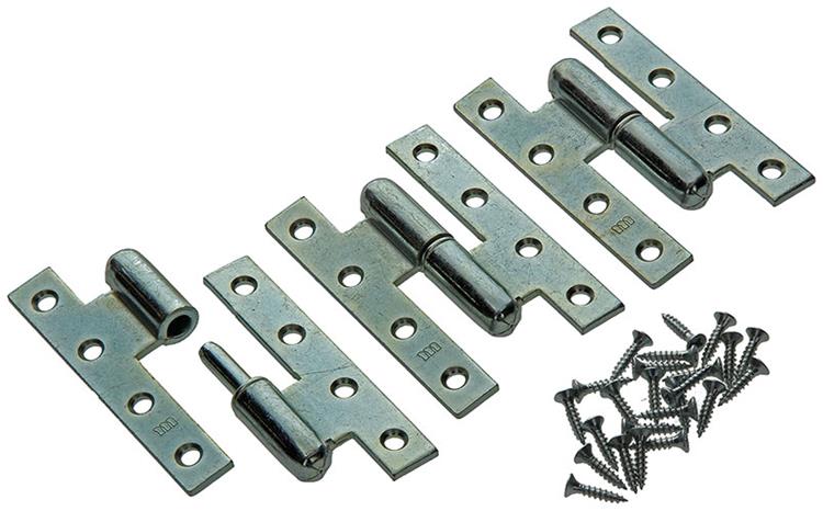 Yale 1019143 - 3 zware paumell.verz.rechte hoek rechts 110x70mm | 5 stuks