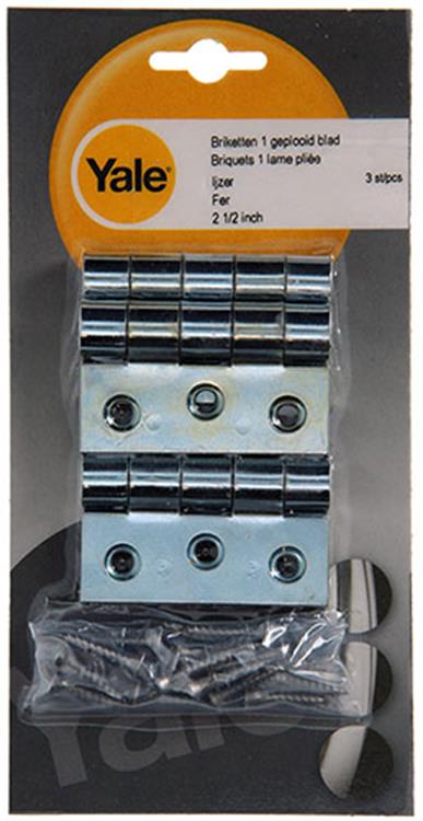 Yale 1019151 - 3 briketten ijzer 1 geplooid blad 2 1 2 inch | 5 stuks