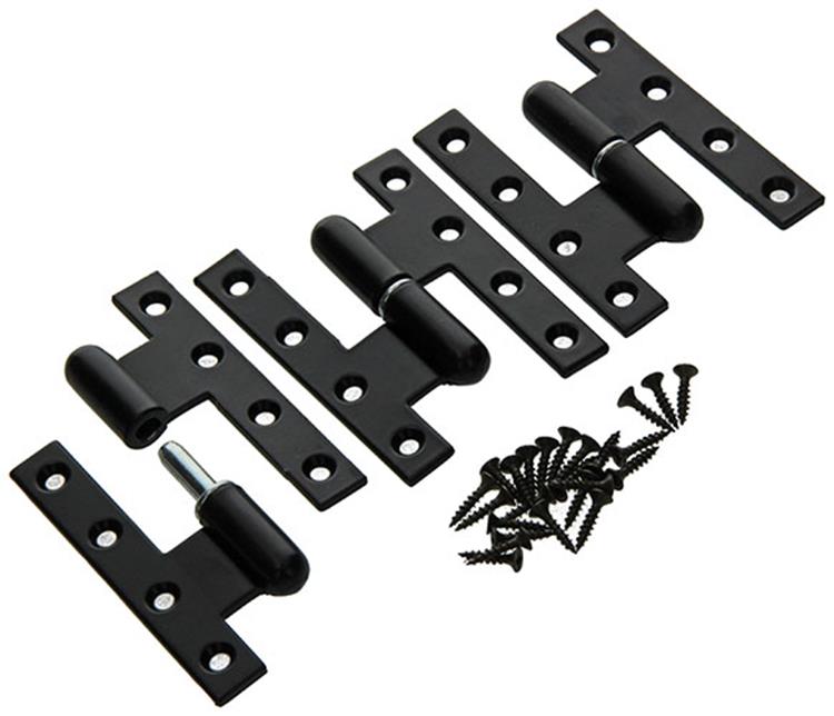 Yale 1019163 - 3 zware paumellen zwart geplast.links 110x80mm | 5 stuks