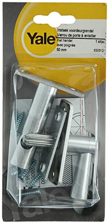 Yale 1019203 - 1 insteekvoordeurgrendel + hendel 50mm 2600-04 | 5 stuks