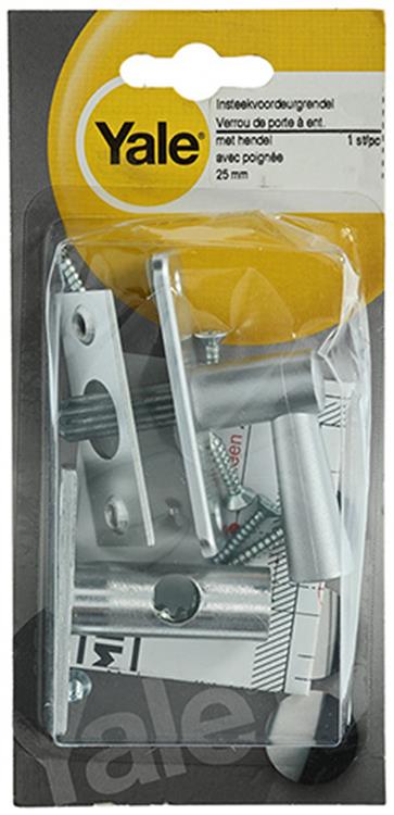 Yale 1019211 - 1 insteekvoordeurgrendel + hendel 25mm 2600-04 | 5 stuks