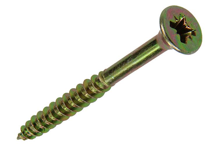 Mack 1017263 - spaanplaatschroef vz kop geelverz. 6 st 6,0 x 60 mm | 10 stuks