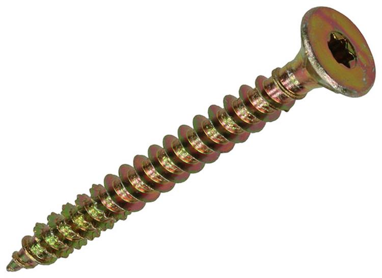 Mack 1017319 - spaanplschr.vzkop-zelfb. geelverz. 6 st 6,0 x 60 mm | 10 stuks
