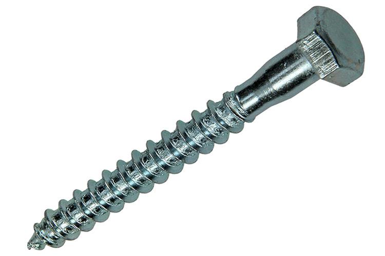 Mack 1017417 - houtdraadbout staal verzinkt 5 st 8 x 70 mm | 5 stuks