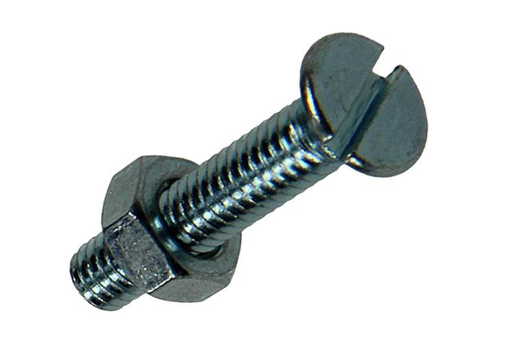 Mack 1017492 - metaalschroef verz. kop + moer verz. 18st m4 x 20 mm | 10 stuks