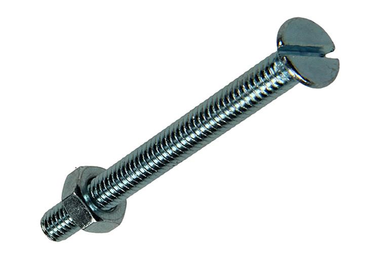 Mack 1017495 - metaalschroef verz. kop + moer verz. 12st m4 x 40 mm | 10 stuks