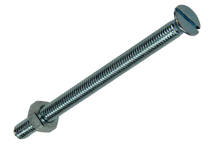 Mack 1017497 - metaalschroef verz. kop + moer verz. 6 st m4 x 60 mm | 10 stuks