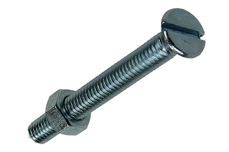 Mack 1017503 - metaalschroef verz. kop + moer verz. 10st m5 x 40 mm | 10 stuks