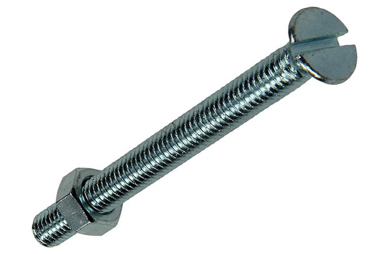 Mack 1017504 - metaalschroef verz. kop + moer verz. 8 st m5 x 50 mm | 10 stuks