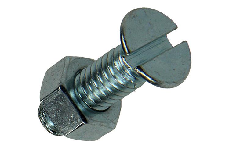 Mack 1017508 - metaalschroef verz. kop + moer verz. 10st m6 x 20 mm | 10 stuks